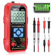 🔌 auto-ranging usb rechargeable trms digital multimeter tester voltage meter – portable 6000 counts multi-volt meter with lcd display, 6 test lead clamp – fast and accurate measurement for automotive applications logo