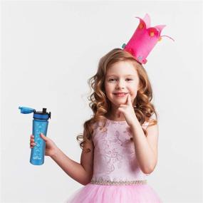 img 2 attached to 💦 Stay Hydrated and Organized with Upgraded Kids Water Bottle for School - 15oz Leak-proof, BPA Free Tritan Plastic, One-hand Opening (Blue)