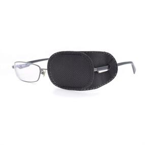 img 2 attached to 👁️ FCAROLYN 6pcs Eye Patch for Glasses to Treat Lazy Eye, Amblyopia, Strabismus - Black