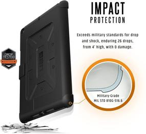 img 3 attached to UAG Metropolis Folio iPad 9.7 Case – Rugged, Feather-Light, Military Drop Tested [Midnight] for 2017/2018 5th & 6th Gen iPads