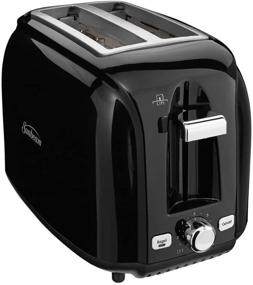 img 3 attached to 🍞 Sunbeam 2-Slice Toaster, Dimensions 8X7.5X11.5, Color Black and Silver