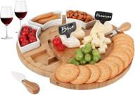 🧀 funlect bamboo cheese board set - optimize your food service equipment & supplies логотип