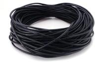 🔗 versatile and durable: beadstreasure 15 ft of black genuine leather cord - 2 mm diameter logo