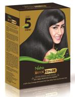 🌈 nisha quick hair color: henna-based herbal protection with 100% grey coverage, no ammonia, and permanent root touch-up and full hair color logo