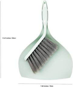 img 3 attached to 🧹 BSMstone Mini Broom and Dustpan - Household Cleaning Whisk Set, Compact Dustpan and Brush (Blue)