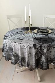 img 3 attached to 🎃 Halloween Tablecloth by Benson Mills: Spooky Edition