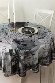 img 1 attached to 🎃 Halloween Tablecloth by Benson Mills: Spooky Edition