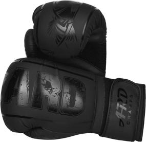 img 3 attached to ARF Xlite Black Matte Gel Boxing Gloves for Men & Women Training 🥊 MMA Muay Thai - High-Quality Punching Gloves for Heavy Bags, Sparring, Kickboxing & Fighting