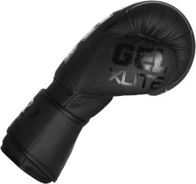 img 1 attached to ARF Xlite Black Matte Gel Boxing Gloves for Men & Women Training 🥊 MMA Muay Thai - High-Quality Punching Gloves for Heavy Bags, Sparring, Kickboxing & Fighting