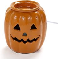 🎃 the lakeside collection halloween pumpkin plug-in wax aroma and fragrance tart warmer - orange delight! логотип