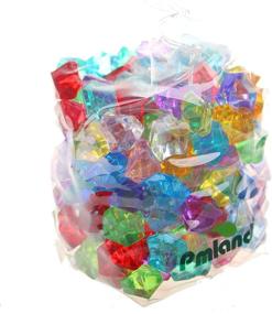 img 4 attached to 💎 PMLAND Acrylic Ice Rocks Crystals Gems: A Versatile Bag of 180 Pieces for Stunning Vase Fillers, Party Decorations, and Craft Projects