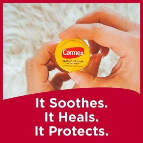 img 1 attached to 💋 Carmex Medicated Lip Balm Jars - Pack of 3, Lip Protectant for Optimal Lip Care