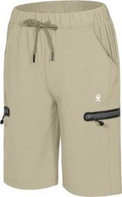 img 3 attached to 🩳 Women's Lightweight Bermuda Shorts with Ultra-Stretch, Quick-Dry Fabric, Drawstring, and Zipper Pocket - Ideal for Hiking, Travel, and Workout - Little Donkey Andy