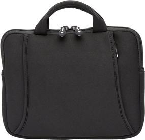 img 4 attached to 👜 Amazon Basics iPad Air Tablet & Laptop Carrying Case Bag: Black, Fits 7-10 Inch Tablets, 1-Pack