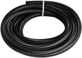 img 3 attached to 🔒 Universal 20FT 6AN 3/8&#34; Nylon Stainless Steel Braided CPE Oil Gas Fuel Line