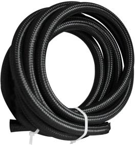 img 4 attached to 🔒 Universal 20FT 6AN 3/8&#34; Nylon Stainless Steel Braided CPE Oil Gas Fuel Line
