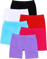 👗 enhance your skirt style with tobeinstyle girl’s pack of 6 layering seamless shorts tights! logo