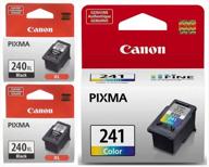 🖨️ canon pg-240xl/cl-241 ink cartridges - combo pack, black: high-quality printing essentials logo