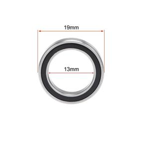img 1 attached to Uxcell MR1319 2RS Bearing 13X19X4Mm Bearings