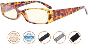 img 3 attached to 👓 Yellow Blue Light Filter Lens Computer Glasses for Women - Reading Eyeglasses for Better Eye Health