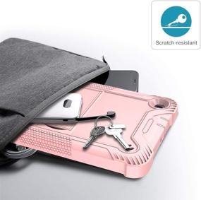 img 1 attached to 🌸 BAISRKE Heavy Duty Rugged Case Cover for Galaxy Tab A 8.4 2020 - Shockproof Protection - Rose Gold