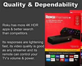 img 1 attached to Renewed Roku Premiere+ 4K HDR Streaming 📺 Player: Enhanced Entertainment Experience at an Affordable Price