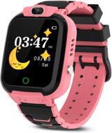 🎮 cmkj kids smartwatch: 7 games, mp3 & mp4 player, touchscreen gaming watch - perfect gift for 3-13 year old girls and boys - includes 2gb memory card & screen protector logo