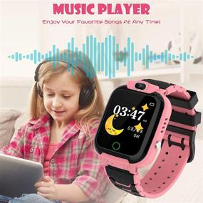 img 2 attached to 🎮 CMKJ Kids Smartwatch: 7 Games, MP3 & MP4 Player, Touchscreen Gaming Watch - Perfect Gift for 3-13 Year Old Girls and Boys - Includes 2GB Memory Card & Screen Protector