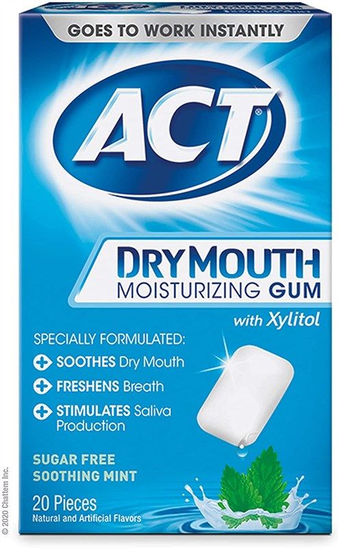 act mouth moisturizing xylitol count 로고