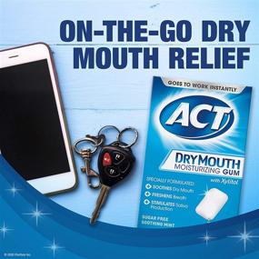 img 1 attached to 🌬️ Dry Mouth Relief: ACT Dry Mouth Moisturizing Gum with Xylitol - Sugar-Free Soothing Mint - 20 Pieces