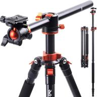 📷 k&amp;f concept sa254t1 camera tripod with monopod, 94 inch, 4 section, aluminium, professional, detachable, 360 degree ball head, quick release plate, for dslr and slr cameras logo