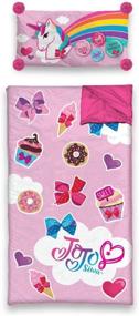 img 1 attached to 🎀 JoJo Siwa Pink Slumber Bag with Pillow: Sleep & Lounge in Style!