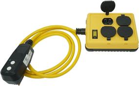 img 2 attached to 🐝 Enhanced Yellow Jacket 2516: Safeguarded 4-Outlet Power Strip