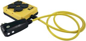 img 3 attached to 🐝 Enhanced Yellow Jacket 2516: Safeguarded 4-Outlet Power Strip