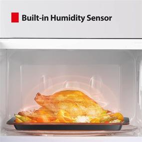 img 2 attached to 🔥 Toshiba ML2-EM62P(SS) Microwave Oven: Humidity Sensor, 6 Auto Menus, ECO Mode, Sound On/Off, Position Memory - 2.2 cu. ft., 1200W, Stainless Steel