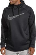 nike therma graphic hoodie black logo