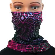 colorful motorcycle face mask women logo