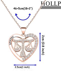 img 3 attached to HOLLP Graduation Necklace Attorney Necklace RG