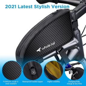 img 3 attached to 👜 WhaleFall Waterproof Bike Frame Bag: Large Capacity Bicycle Front Bag for Cycling Accessories and Phone Storage