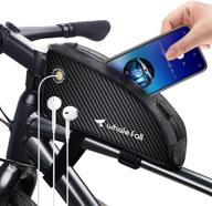 👜 whalefall waterproof bike frame bag: large capacity bicycle front bag for cycling accessories and phone storage logo