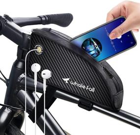 img 4 attached to 👜 WhaleFall Waterproof Bike Frame Bag: Large Capacity Bicycle Front Bag for Cycling Accessories and Phone Storage