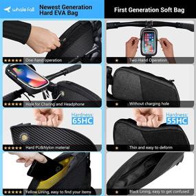 img 2 attached to 👜 WhaleFall Waterproof Bike Frame Bag: Large Capacity Bicycle Front Bag for Cycling Accessories and Phone Storage