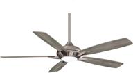 🌀 minka aire dyno xl 60" ceiling fan with led light & remote - burnished nickel finish логотип