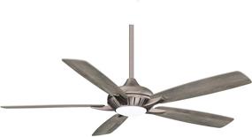 img 3 attached to 🌀 Minka Aire Dyno XL 60" Ceiling Fan with LED Light & Remote - Burnished Nickel Finish