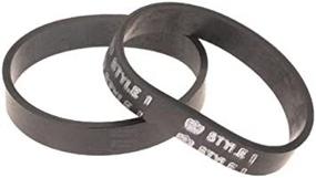 img 1 attached to Dirt Devil Style 1 Vacuum Belt (2-Pack), 3157260001, Black - Reliable Replacement Belts for Powerful Cleaning