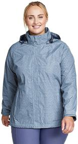 img 4 attached to 🌧️ Женская ветрозащитная куртка Eddie Bauer Rainfoil: идеальный спутник для женщин в дождливые дни