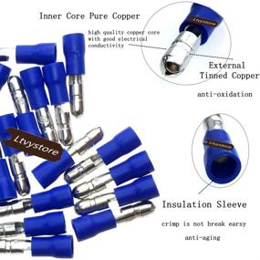 img 2 attached to 🔌 Ltvystore Insulated Terminals Connectors for 16-14AWG Wire: Secure and Efficient Electrical Connections