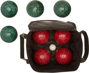 img 1 attached to 🎳 High-Quality Amazon Basics Bocce Ball Set: Soft Carry Case Included!