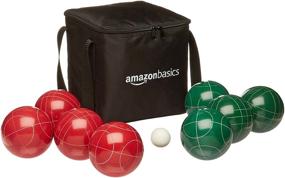 img 4 attached to 🎳 High-Quality Amazon Basics Bocce Ball Set: Soft Carry Case Included!