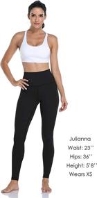 img 3 attached to HeyNuts Hawthorn Athletic Essential Leggings Sports & Fitness in Running